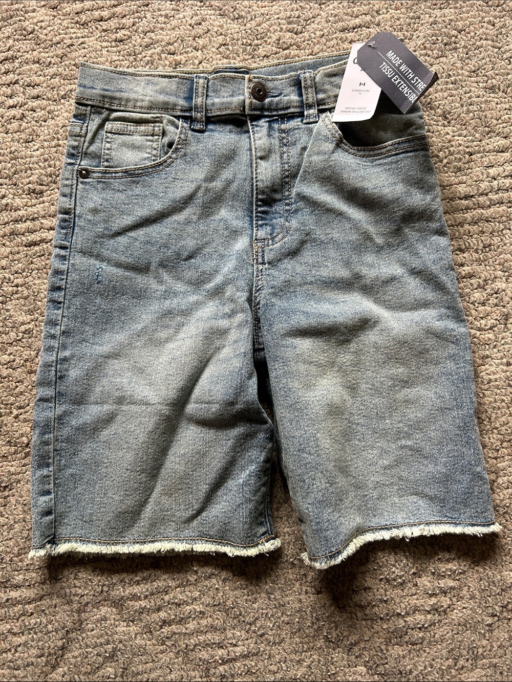 OshKosh B'gosh Light Wash Denim Frayed-Hem Shorts